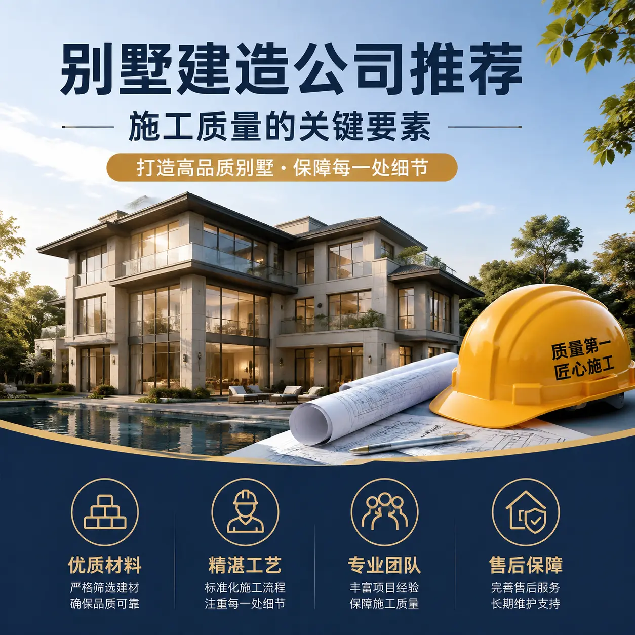 别墅建造公司推荐： 凤冈 施工质量的关键要素