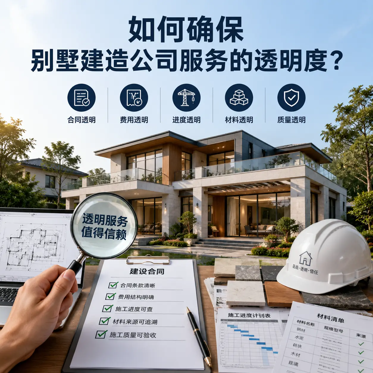 在 凤冈 如何确保别墅建造公司服务的透明度？