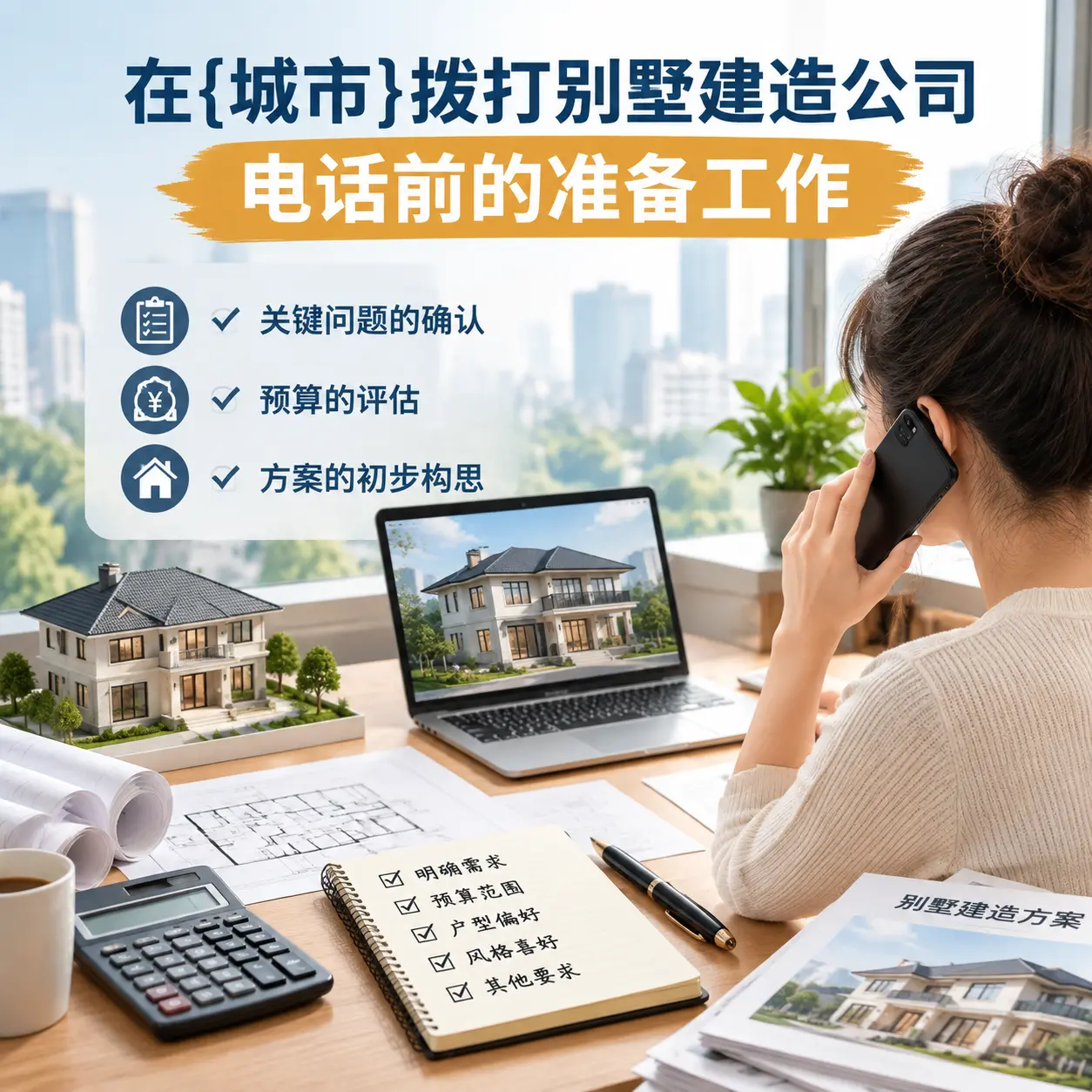 在凤冈拨打别墅建造公司电话前的准备工作