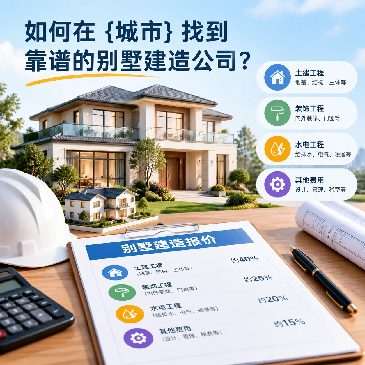 如何在 凤冈 找到靠谱的别墅建造公司？