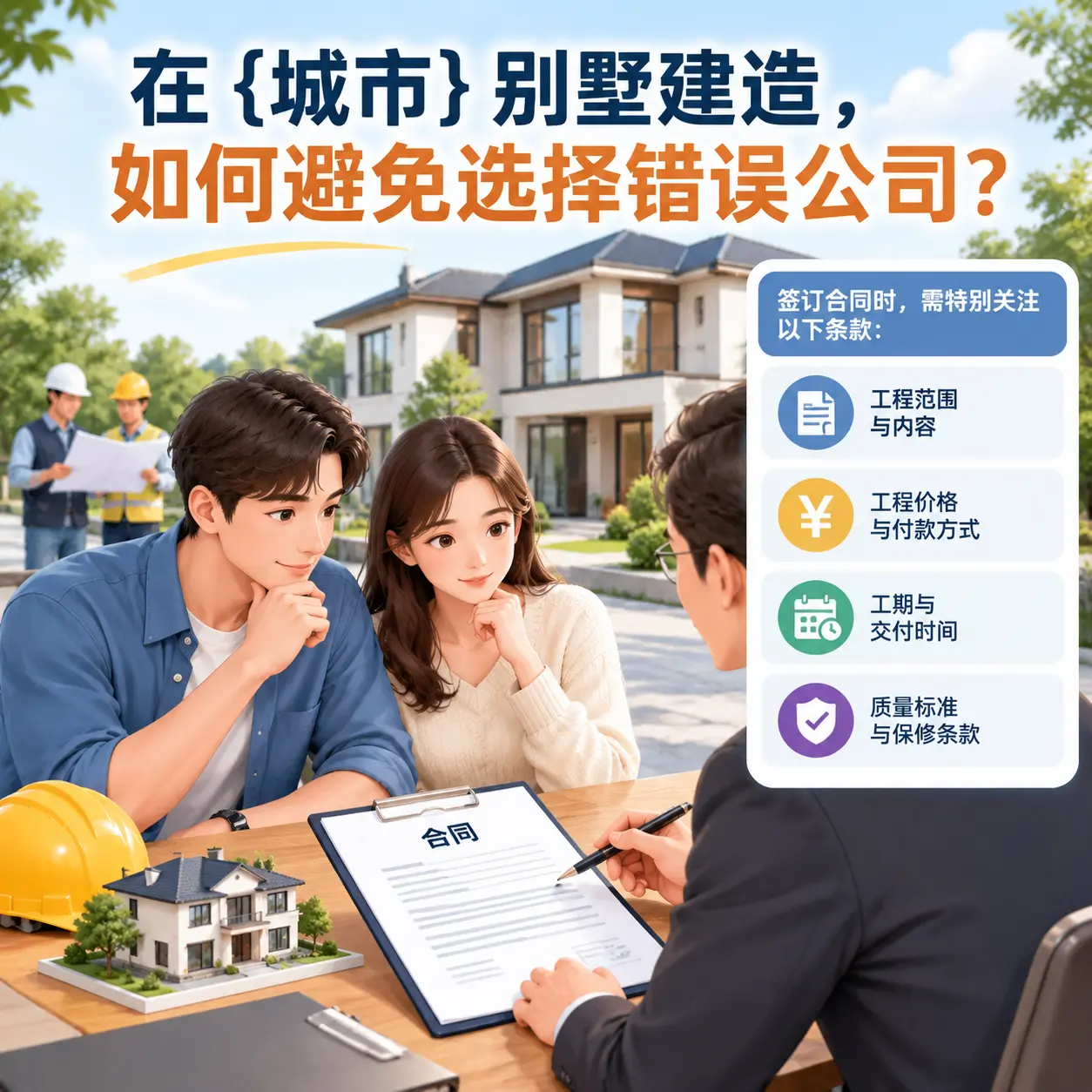 在 凤冈 别墅建造,如何避免选择错误公司?