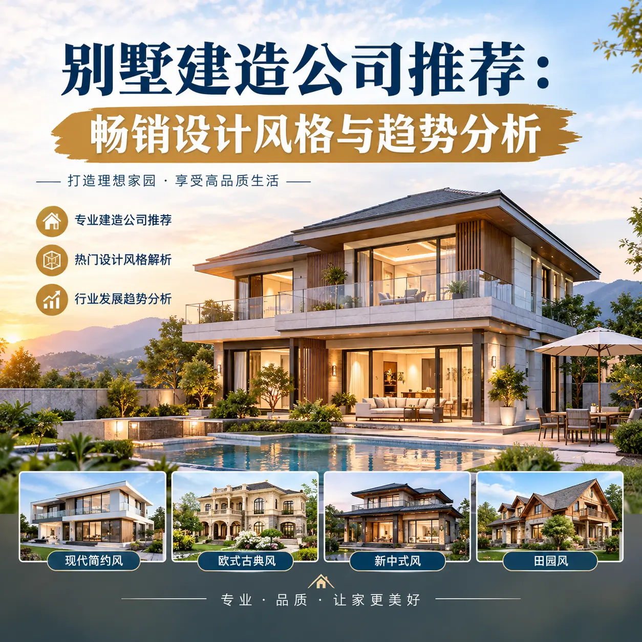 别墅建造公司推荐： 凤冈 畅销设计风格与趋势分析