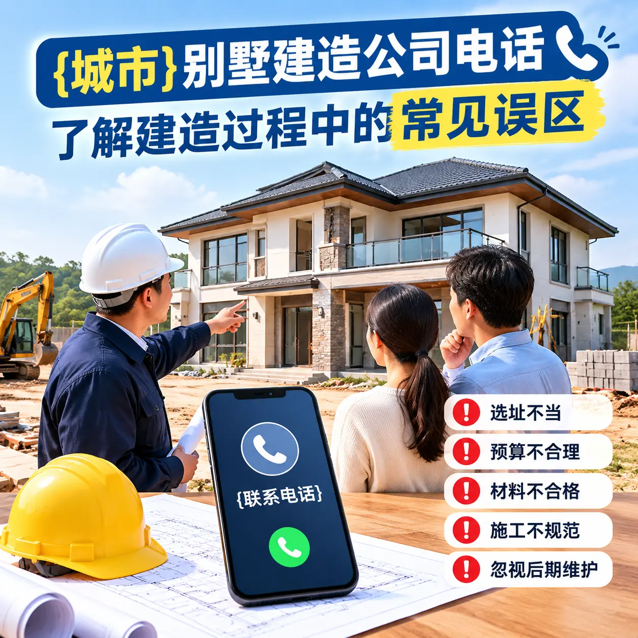 凤冈别墅建造公司电话，了解建造过程中的常见误区